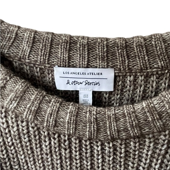 & Other Stories Oversized Patch Pocket Knit Jumper, M - Picture 5 of 7